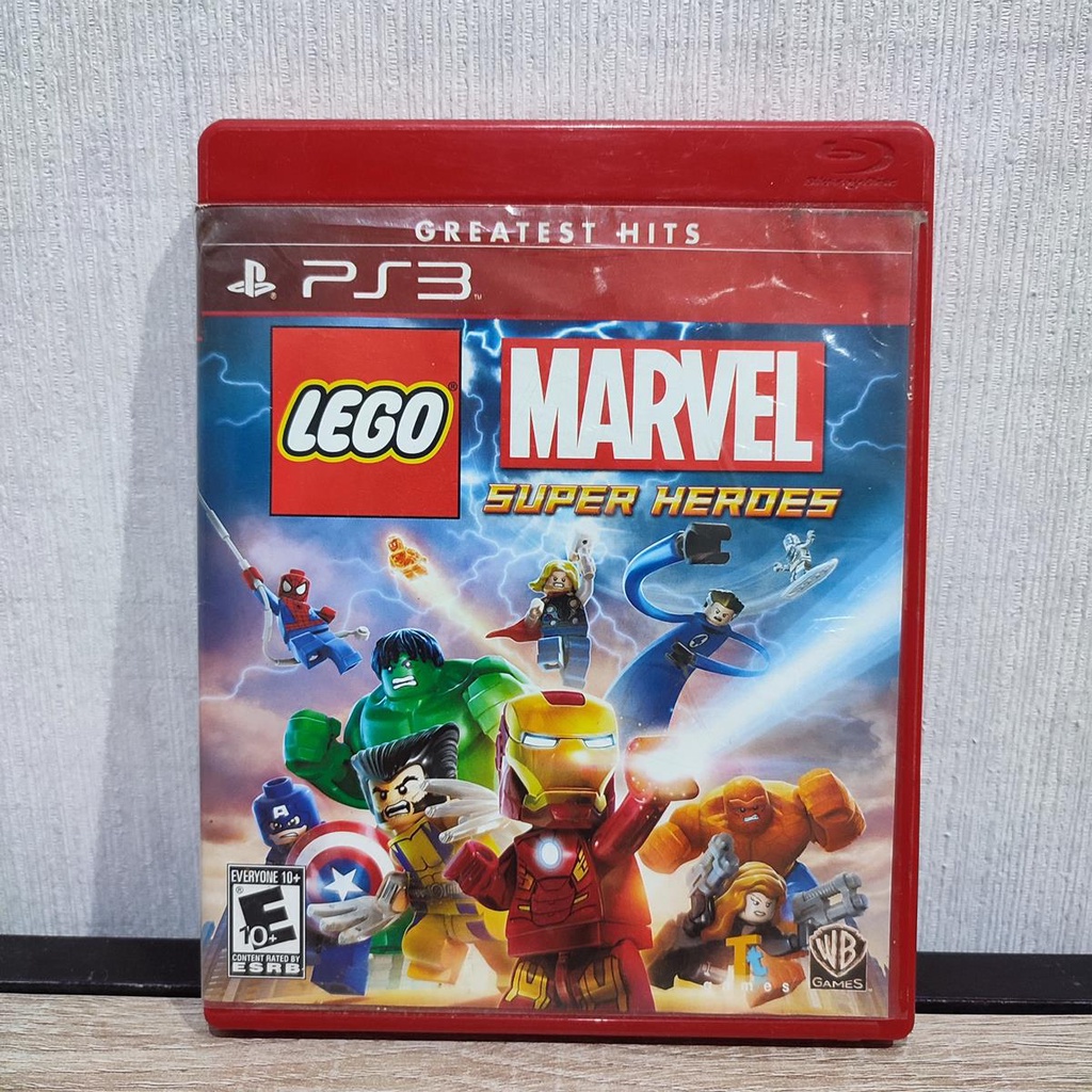 {ENGLISH} PS3 Lego Marvel Super Heroes PS3 แผ่นเกม มือ 2 แผ่นสภาพดี marval playstation play station 3 ps 3