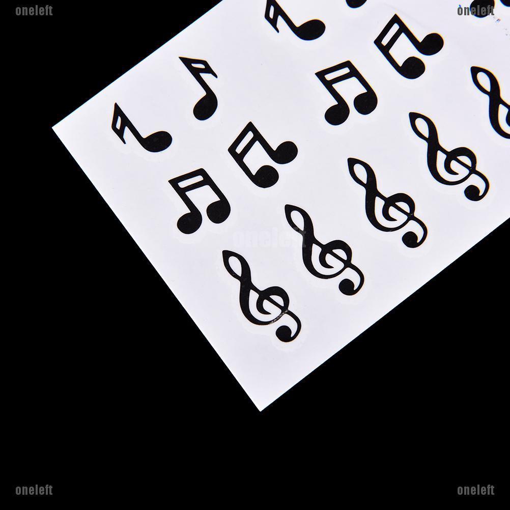 jak* New Fake Temporary Tattoo Sticker Music Note Arm Body Waterproof ...