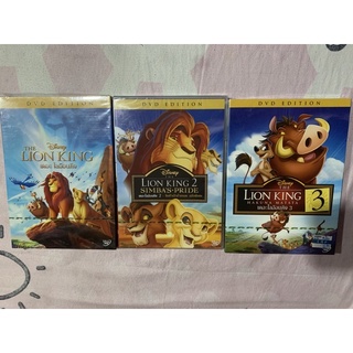 dvd : the lion king : ครบ 3 ภาค เสียงไทย บรรยายไทย