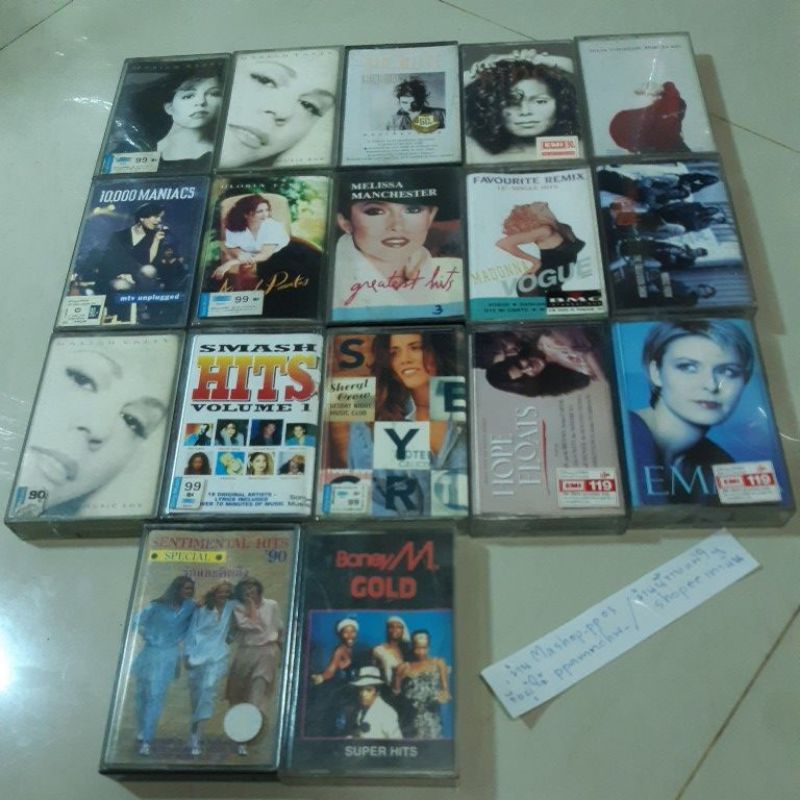 04เทปเพลงสากลDIANA/Britney/coyote ugly/suzanne/MARIAH/KIM WILDE/JANET/JULIA/EMMA/GLORIA/MELISSA/sher