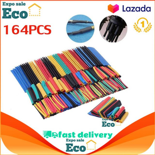 Eco Home [Tool Nest] หลอดหุ้มสายไฟ ฉนวนหุ้มสายไฟ ท่อหุ้มสายไฟ ที่คลุมสายไฟ ฉนวนกันความร้อน 164 ชิ้น