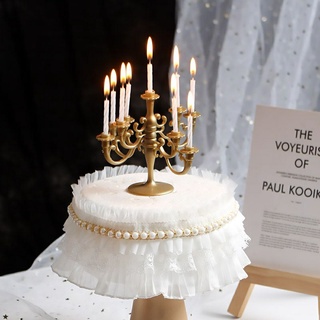 ส่งจาก กทม. 💨 เชิงเทียนตกแต่งเค้ก🕯 แชนเดอเลียร์ตกแต่งเค้ก ของตกแต่งเค้ก🎂 เทียนวันเกิด ปาร์ตี้วันเกิด