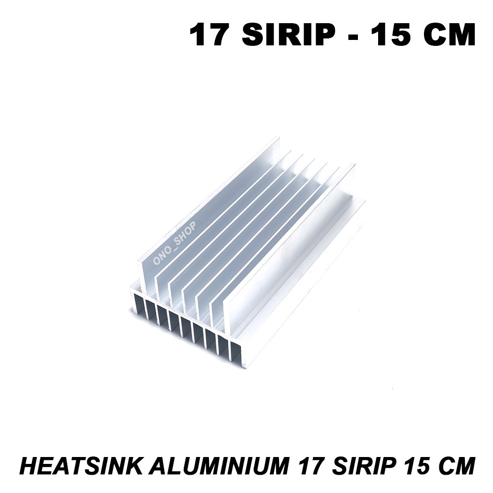 17 Fin Aluminium Heatsink - 15 cm