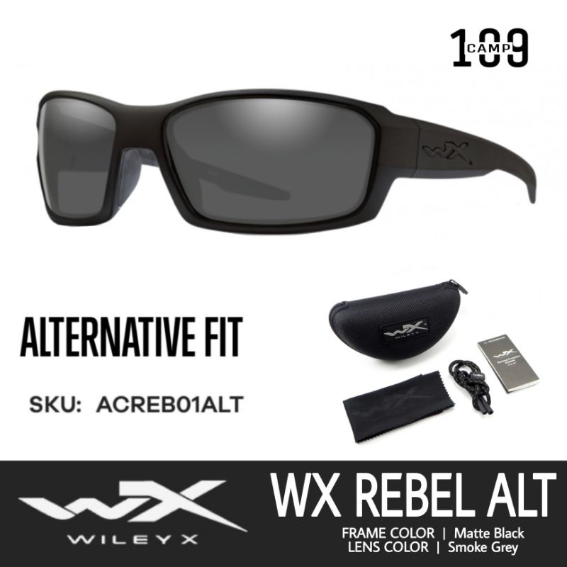 แว่นตา Wiley X ของแท้ รุ่น REBEL ALT ออกแบบมาให้ใส่สบายยิ่งขื้นสำหรับคนที่มีใบหน้าใหญ่ ** รับประกันสินค้า 1 ปี