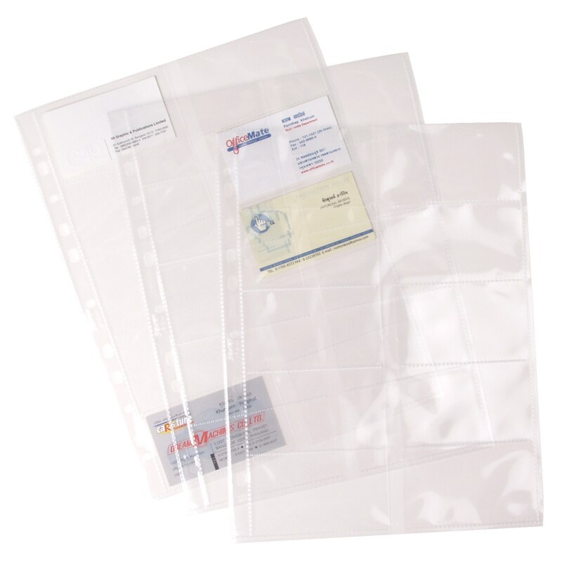 ซองใส่นามบัตร A4 สีใส (แพ็ค10ซอง) แบนเท็กซ์ 2140/Business card holder