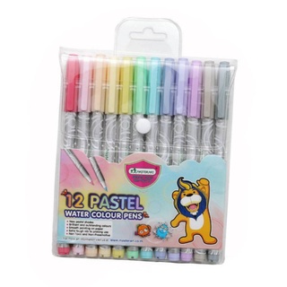 Master Art ปากกา ปากกาเมจิก สีพาสเทล 12 สี ปากกาเมจิ สีเมจิ (1แพ็ค)