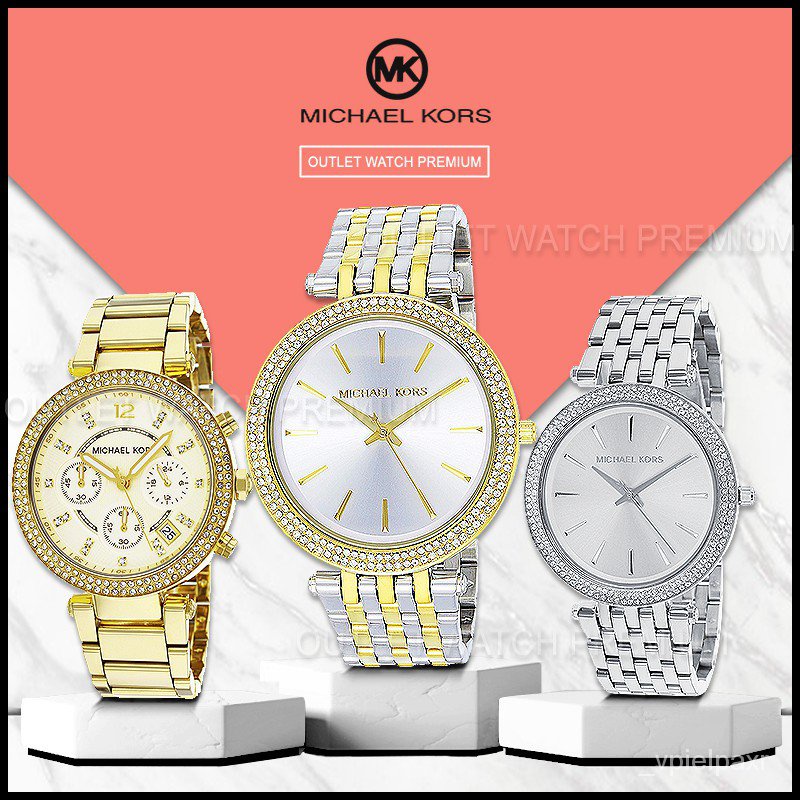ใหม่MICHAEL KORS ของแท้100% MK3337 MK5354 MK3190 MK3215 นาฬิกาแบรนด์เนมMK นาฬิกาผู้หญิงผู้ชาย สินค้าพร้อมจัดส่ง OWM163