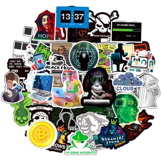 100Pcs/Set ❉ Hacker Dark Web สติ๊กเกอร์ ❉ Cracker DIY Fashion Luggage Laptop Skateboard Waterproof Doodle Decals สติ๊กเกอร์