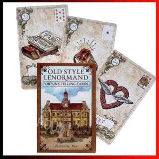 การ์ดคําพูดภาษาอังกฤษ Lenormand Fortune-telling Cards 38 แผ่น