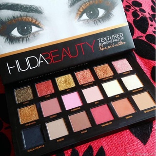 Huda Beauty พาเลทอายแชโดว์ สีโรสโกลด์ 18 สี