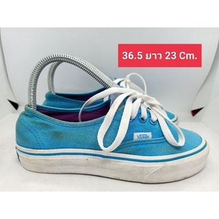 Vans 36.5 ยาว 23 Cm.รองเท้ามือสอง  ผ้าใบ แฟชั่น วินเทจ สายเซอร์