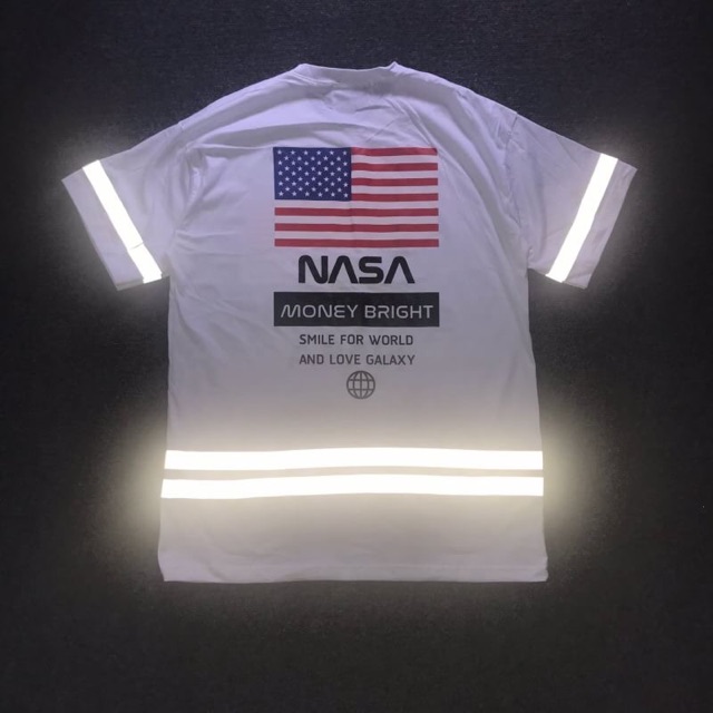 เสื้อ over size NASA รีเฟลค สะท้อนแสง