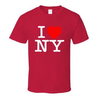 เสื้อยืดแขนสั้น พิมพ์ลายกราฟิก I Love York Ny City Heart เหมาะกับของขวัญวันวาเลนไทน์ สําหรับวันครบรอบSize S-5XL