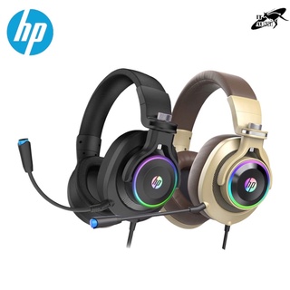 หูฟังHP รุ่น H500 Headset Gaming หูฟังระบบสตอริโอลดเสียงรบกวน เอฟเฟคแสง LED Blacklight