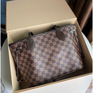 กระเป๋าถือ LOUIS VUITTON Neverfull PM Damier ทรงShoppingbag หนังแท้ทั้งใบ