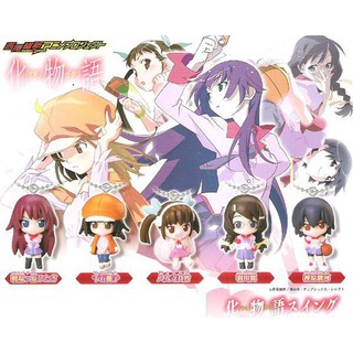 Monogatari Gashapon กาชาปอง พวงกุญแจการ์ตูน Bakemonogatari ปกรณัมของเหล่าภูต งานลิขสิทธิ์แท้ Bandai จากญี่ปุ่น