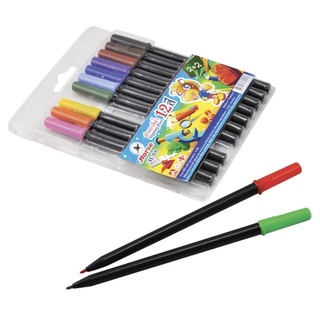 ปากกาสีน้ำ/ปากกาเมจิก 12 สี “ Horse” รุ่น H-88