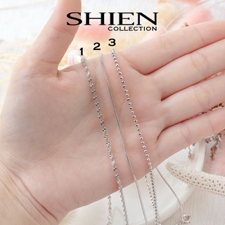 พร้อมส่ง!! สร้อยคอ ชุบทองคำขาว ไม่ลอกไม่ดำ ใส่อาบน้ำได้ สร้อ…