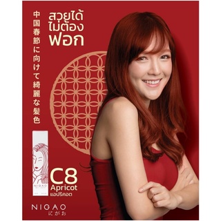 NIGAO นิกาโอะ ครีมเปลี่ยนสีผม สีผมปิดผมขาว ไม่มีกลิ่นฉุน พร้อมไฮโดรเจน9%