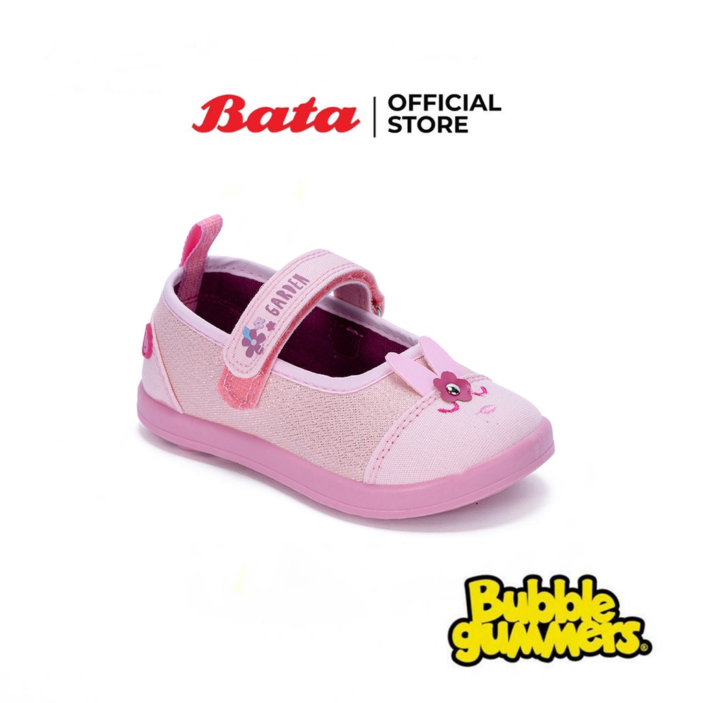 Bata บาจา ยี่ห้อ Bubble Gummers รองเท้าผ้าใบเด็ก คัทชู แบบสวม  สำหรับเด็กผู้หญิง รุ่น Macy ชมพู สี 1415560