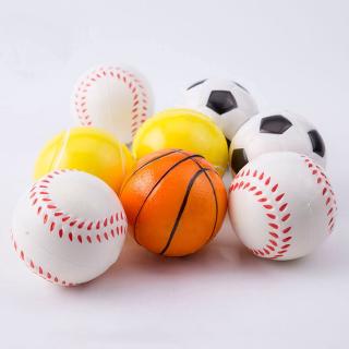 ลูกบอลบีบคลายเครียด ขนาดเล็ก ลายลูกบาสเก็ตบอล เบสบอล ฟุตบอล เทนนิส เนื้อนุ่ม ยืดหยุ่น