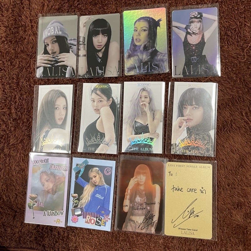 [พร้อมส่ง] การ์ด Blackpink rose Lisa แท้💯