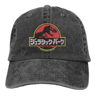 หมวกแก๊ป พิมพ์ลายกราฟฟิค Jurassic Park สไตล์ญี่ปุ่น สําหรับผู้ชาย และผู้หญิง