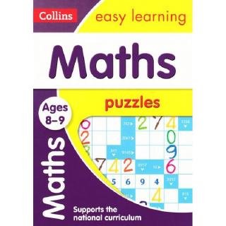 DKTODAY หนังสือ COLLINS EASY LEARNING KS2:MATHS PUZZLES AGES 8-9