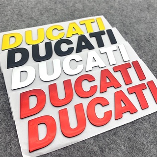 DUCATI LOGO Sticker 1199 1299 V2 Monster696 821 Motorcycle Three-dimensional Decal Soft Metal Gloss Waterproof Sticker