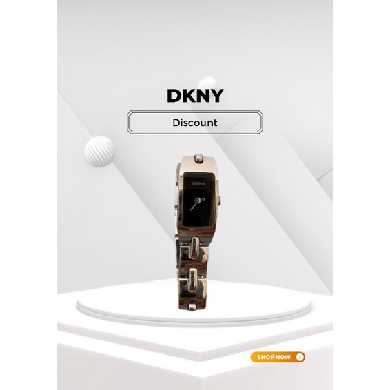 นาฬิกาผู้หญิง DKNY ของแท้ สแตนเลสสตีล สีเงิน พร้อมกล่อง