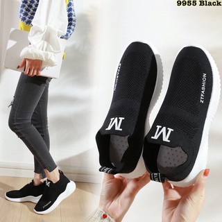 9955  รองเท้าผ้าใบแฟชั่นผ้ายืด (GK881)