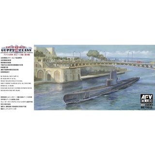 โมเดลประกอบ AFV Club SE73512 1/350 USN SUBMARINE GUPPY IB CLASS