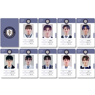 NCT127 เอ็นทีซี127 2021 BACK TO SCHOOL Student Identity Card DOYOUNG HAECHAN JAEHYUN JUNGWOO MARK Photocard