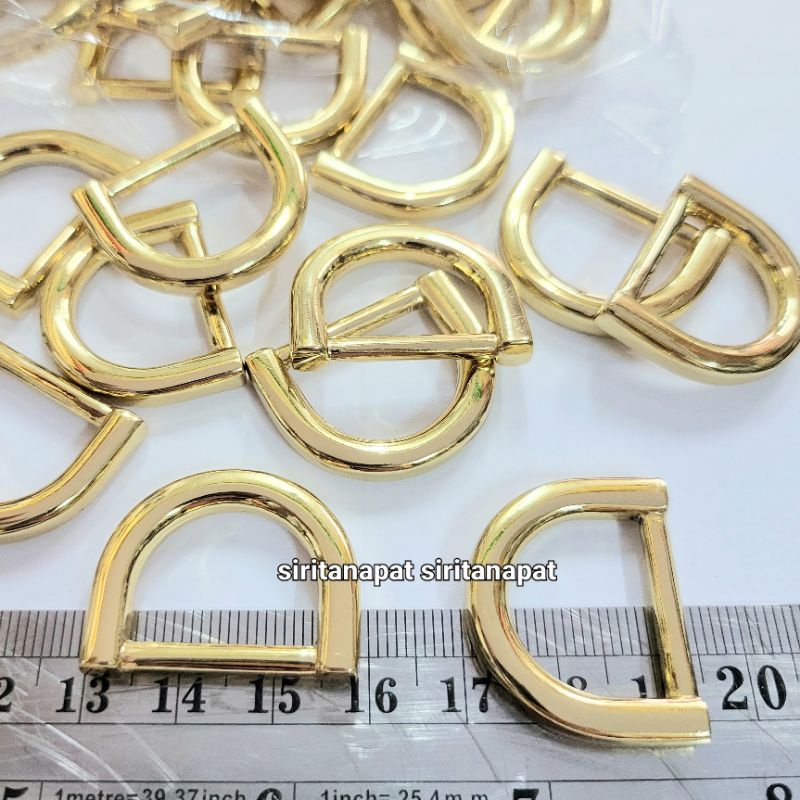 ปลีก/ส่ง ห่วงตัวดี 2 ซม.ซิงค์หล่อ light gold ไม่ขึ้นสนิมจ้า