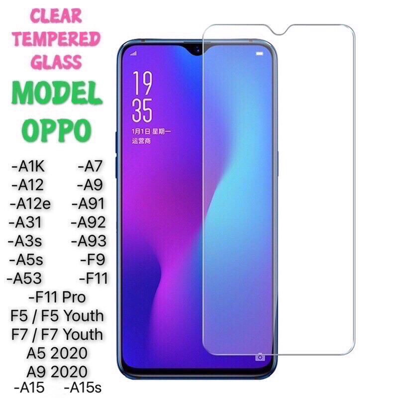 OPPO A1K / A12 / A12e / A15 / A15s / A31 / A53 / A3s / A5s / A7 / A9 / A91 / A92 / A93 / A5 2020 / F