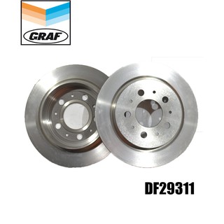 จานเบรกหลังช่วงล่างมัลติลิงค์ วอลโว่VOLVO 740, 760, 940GLE  ปี1988 (คู่) 265 mm. **ตรวจสอบสเปคตามรูปที่ 2 ก่อนสั่งซื้อ**