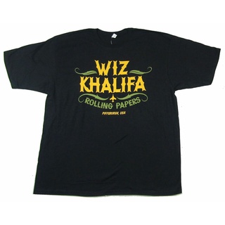 ขายดี เสื้อยืดคลาสสิก พิมพ์ลาย Wiz Khalifa Rolling Prs Piffsburgh สีดํา HOlbbg52GLlnfe17