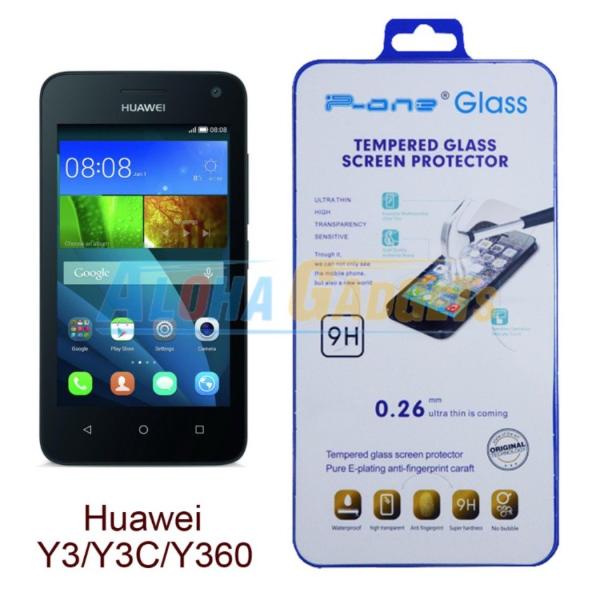 P-One ฟิล์มกระจกนิรภัย Huawei Y3/Y3C/Y360