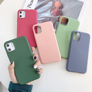 เคสโทรศัพท์กันกระแทกซิลิโคนCasing For Samsung Galaxy A21S A31 A11 M11 M30S M21 A20S Liquid Silicone Phone Case SumsungA21S SamsungA31 SamsungM31Soft Flannel Green TPU Casing Simple AntiShock Shockproof Pink Black Blue Back Cover