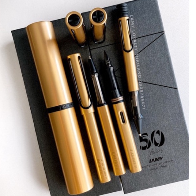 **พร้อมส่ง สีหายากนะคะ ** Lamy AL-Star gold black clip 2020 ปากกา ลามี่ สีทอง คลิปดำ ลิมิเตต