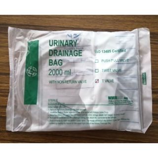 Urine bag ถุงปัสสาวะ 2000 ml (10 ชิ้น)