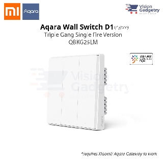 Xiaomi Aqara D1 Mijia สวิตช์ไฟอัจฉริยะ แบบติดผนังบ้าน QBKG25LM