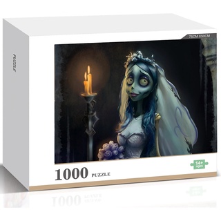 Tim Burtons Corpse Bride จิ๊กซอว์ไม้ คุณภาพสูง 1000 ชิ้น สําหรับตกแต่งบ้าน