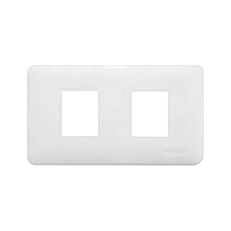 Chaixing Home ฝาพลาสติก 2 ช่อง PANASONIC Full Color รุ่น WNG6802W/10 ขนาด (แพ็ค 10 ชิ้น) สีขาว