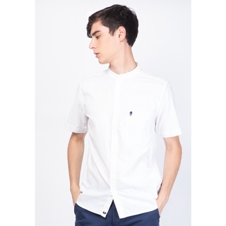 Skelly เสื้อเชิ้ตผู้ชาย แขนสั้น สีขาว Guardian Alan Oxford SS T1 White