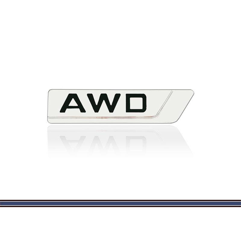 3D โลหะรถ AWD โลโก้ Fender ด้านหลังป้ายสัญลักษณ์สติกเกอร์สําหรับ Volkswagen Audi Hyundai Toyota Hond