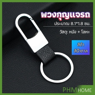 พวงกุญแจรถ พวงกุญแจ พวงกุญแจโลหะ + หนัง car keychain