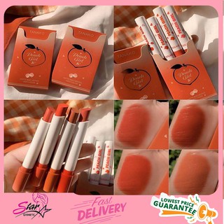 Tanako Peach Girl Matte Silky Lipstick set 4 piece