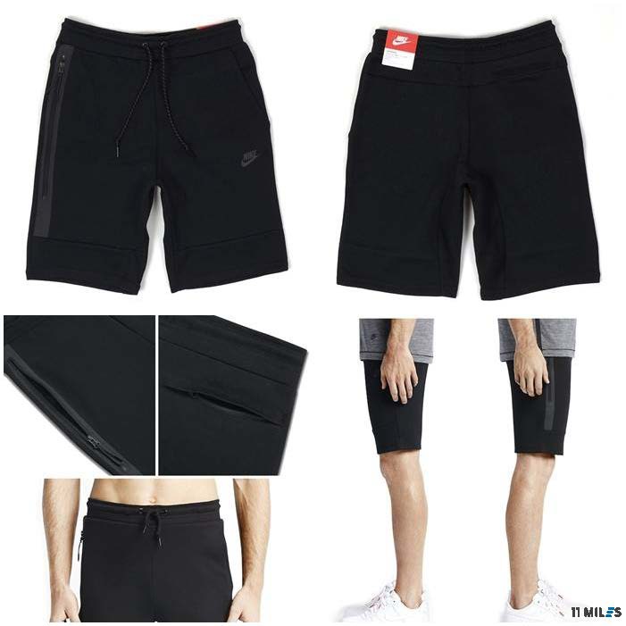 ของแท้ !!!! พร้อมส่ง กางเกงขาสั้น Nike รุ่น Nike TECH FLEECE SHORT  สีดำ