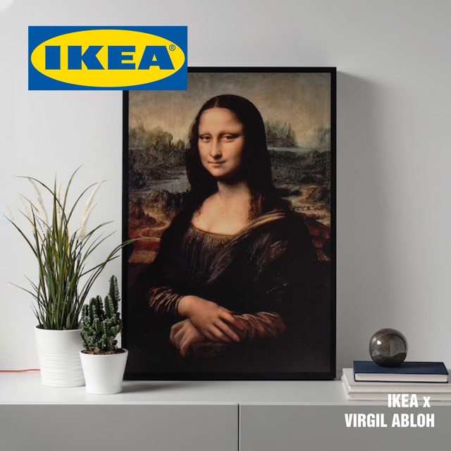 Virgil Abloh X IKEA MARKERAD MONA LISA Backlit Artwork Multicolor ...